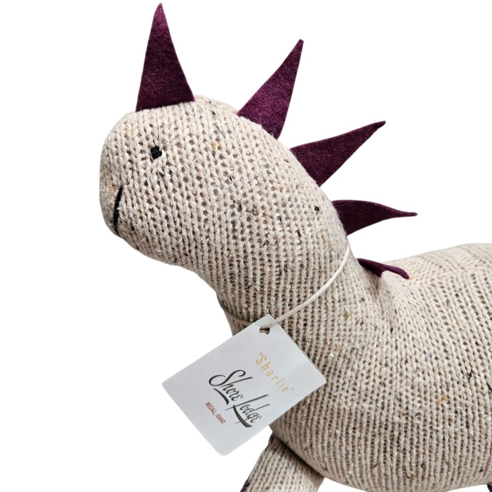 Shore Lodge Knit Sharlie Lake Monster‎ Idaho Plush Dinosaur Stuffed Animal Toy - Picture 3 of 10